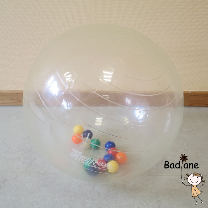 Ballon activité transparent 50cm
